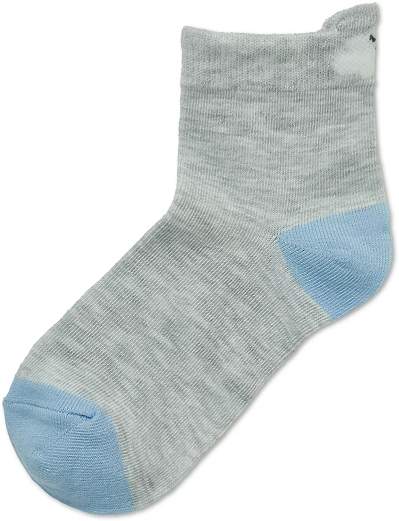 BCG Girls' Spring Icon Tab Quarter Socks 6-Pack
