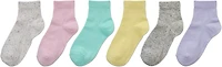 BCG Girls' Marls Quarter Socks 6-Pack