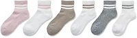 BCG Women's Solid Varsity Quarter Socks 6-Pack