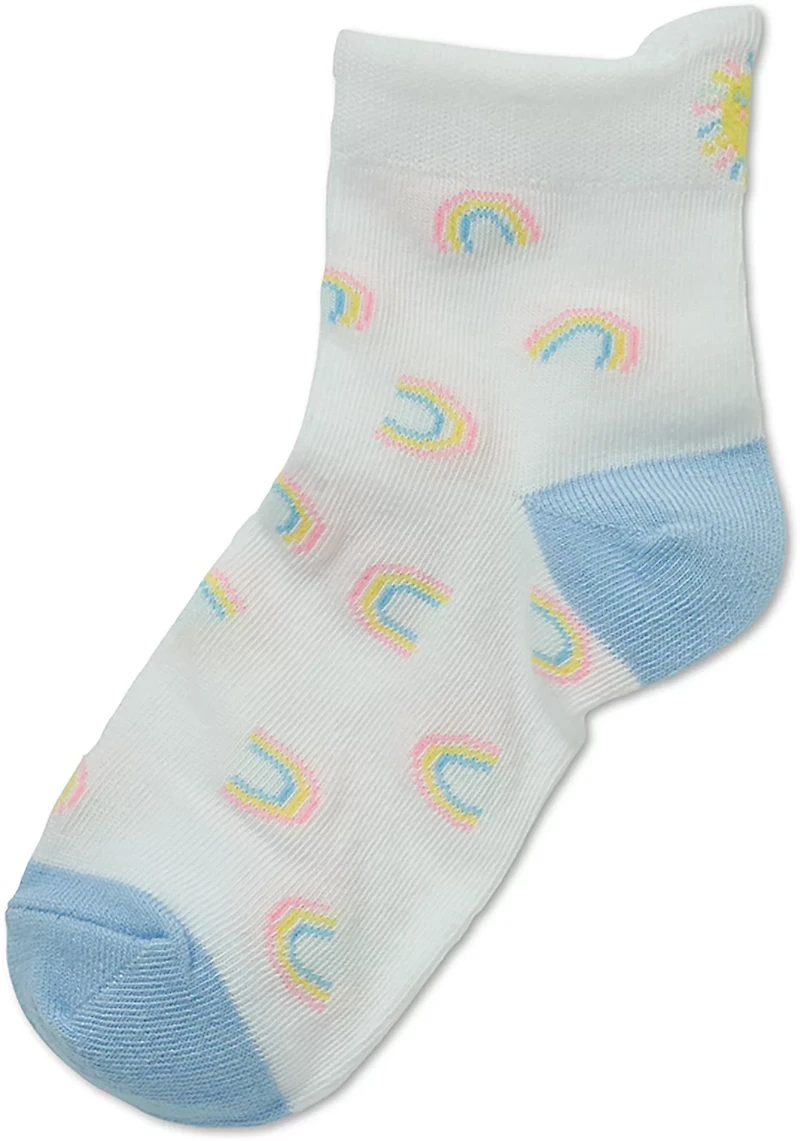 BCG Girls' Spring Icon Tab Quarter Socks 6-Pack