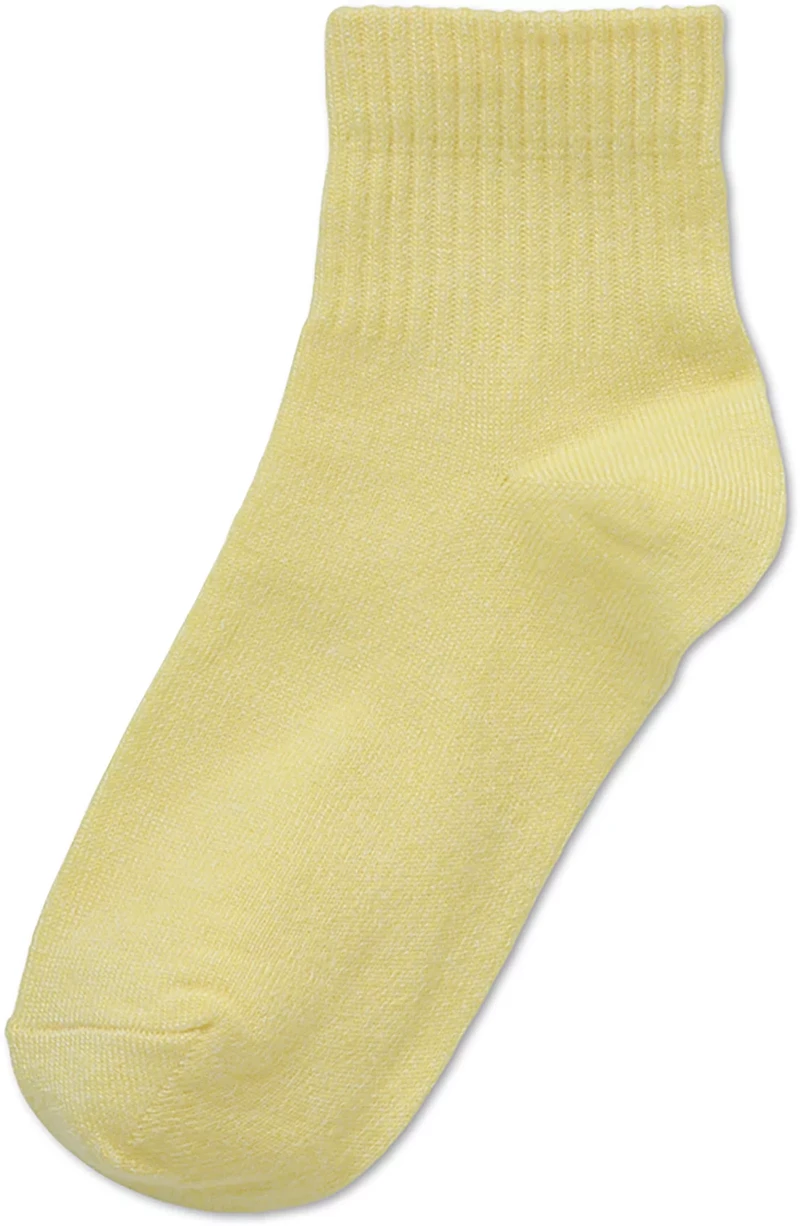 BCG Girls' Marls Quarter Socks 6-Pack