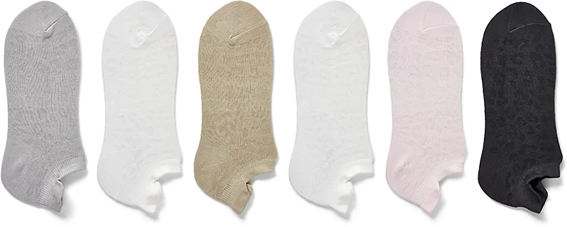 BCG Women's Animal Mesh Low Cut Socks 6-Pack