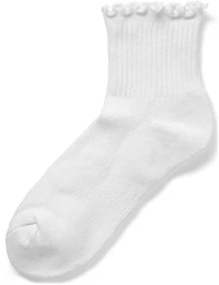 BCG Women's Sporty Ruffle Quarter Socks 6-Pack