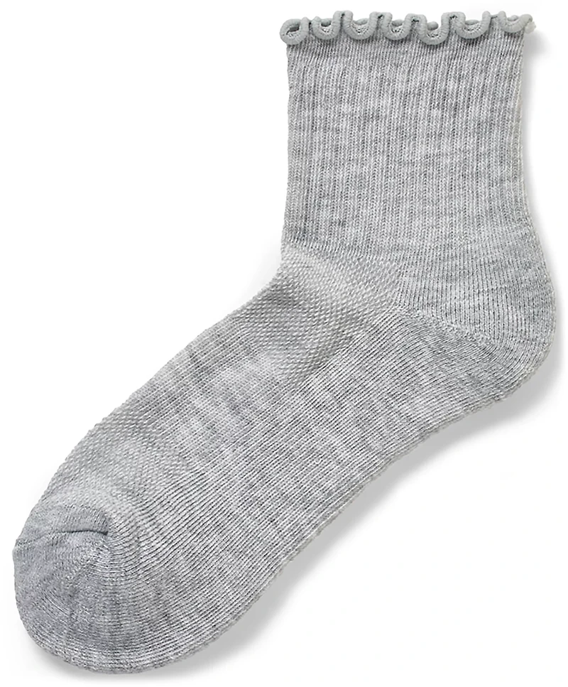 BCG Women's Sporty Ruffle Quarter Socks 6-Pack