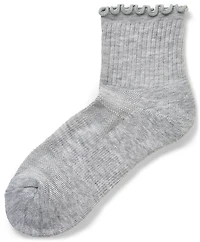 BCG Women's Sporty Ruffle Quarter Socks 6-Pack