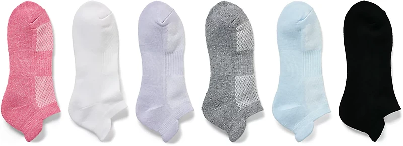 BCG Women's Athleisure Marl Tab No Show Socks 6-Pack