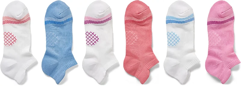 BCG Women's Accents Tab No Show Socks 6-Pack