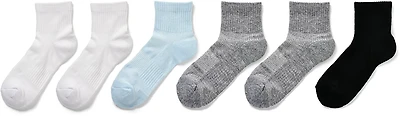 BCG Women's Mesh Wicking Quarter Socks 6-Pack
