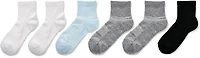 BCG Women's Mesh Wicking Quarter Socks 6-Pack
