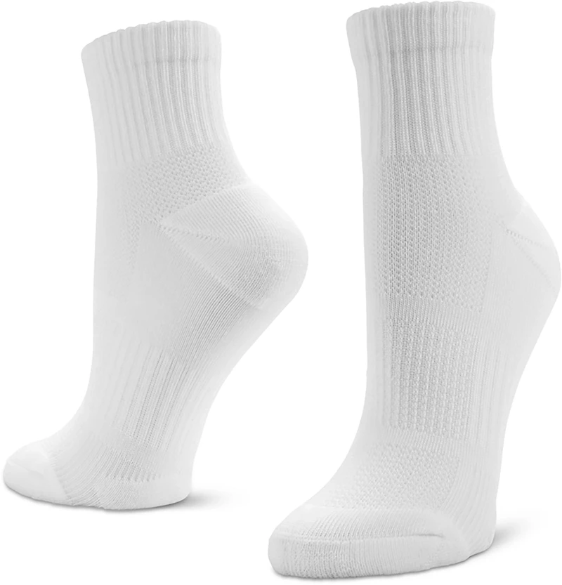 BCG Women's Mesh Wicking Quarter Socks 6-Pack
