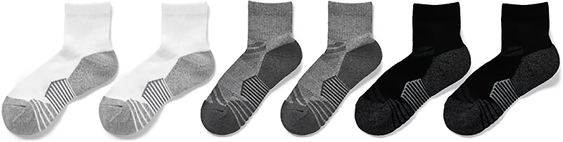 BCG Women's Bamboo Ricochet Rib Quarter Socks 6-Pack