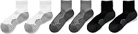 BCG Women's Bamboo Ricochet Rib Quarter Socks 6-Pack