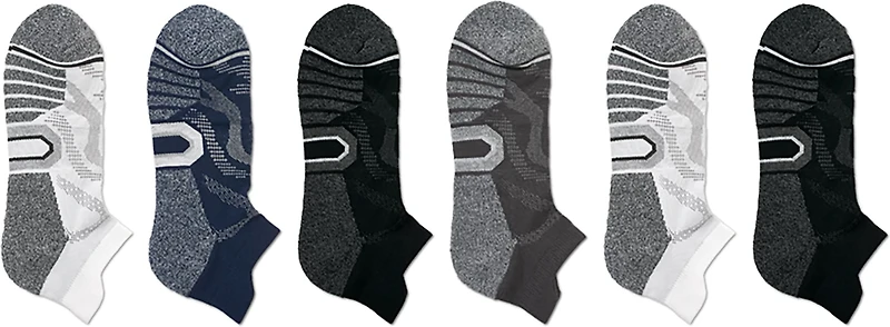 BCG Nylon Ventilator Tab No Show Socks 6-Pack