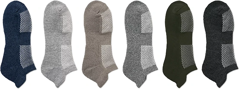 BCG Athleisure Marl Tab No Show Socks 6-Pack