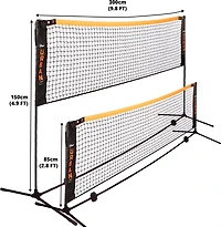 Flick Urban Dual Height Maxi Soccer/Tennis Net