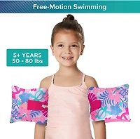 Aqua Leisure Girls’ Floateeze Pink Turtles Arm Bands