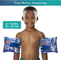Aqua Leisure Boys’ Floateeze Blue Turtles Arm Bands