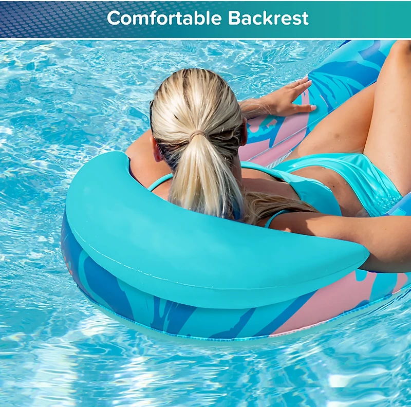 Aqua Leisure Floral Beach Sunset Lounge