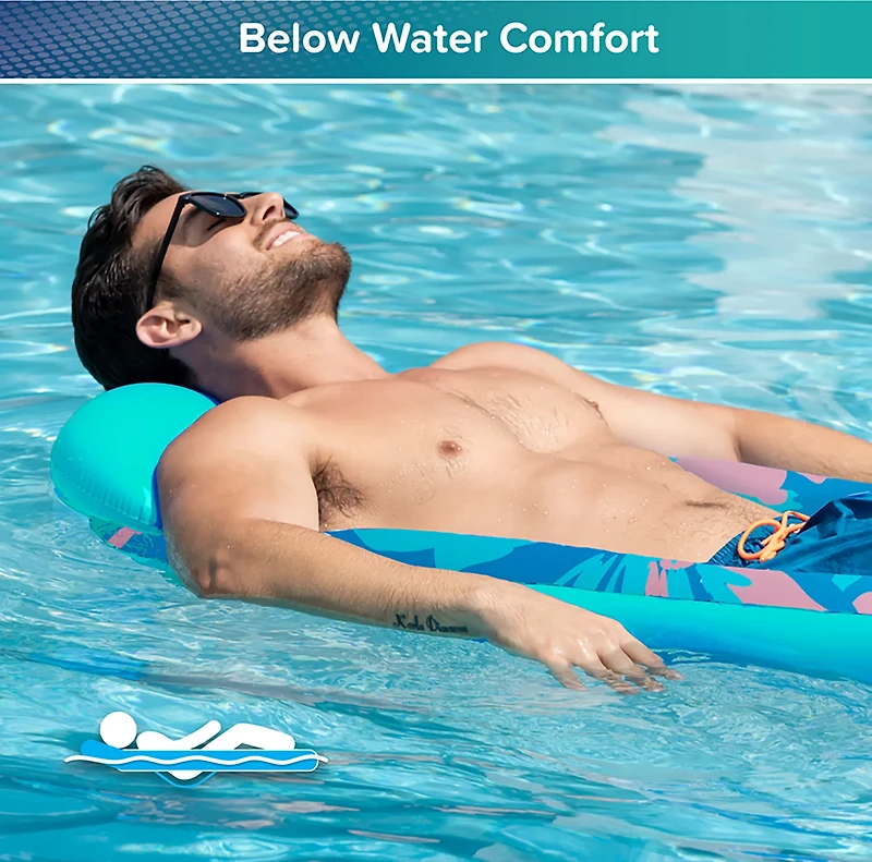 Aqua Leisure Floral Beach Sunset Lounge