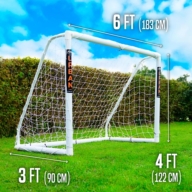 Flick Urban 6 ft x 4 ft UPVC Soccer Match Goal