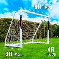 Flick Urban 6 ft x 4 ft UPVC Soccer Match Goal