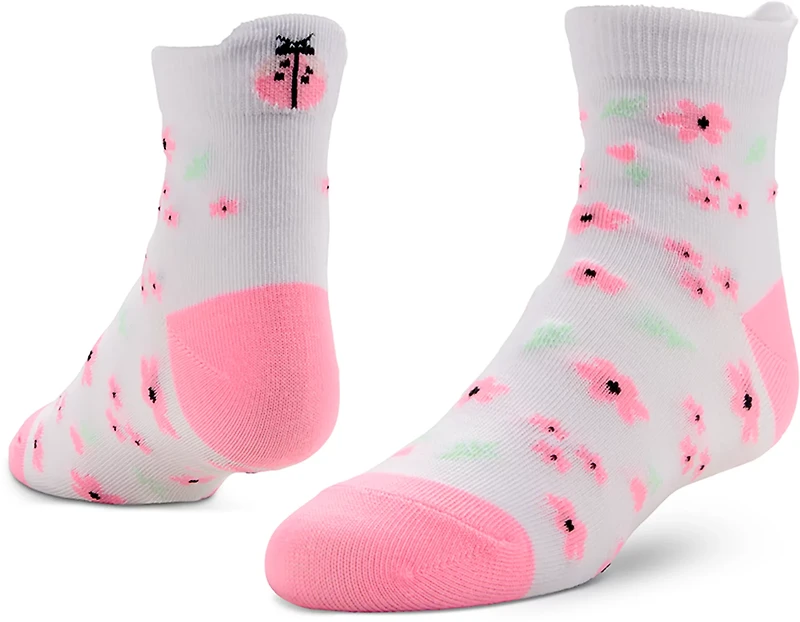 BCG Girls' Spring Icon Tab Quarter Socks 6-Pack
