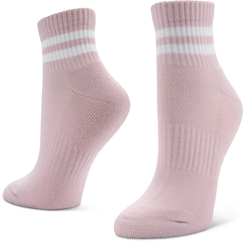 BCG Women's Solid Varsity Quarter Socks 6-Pack