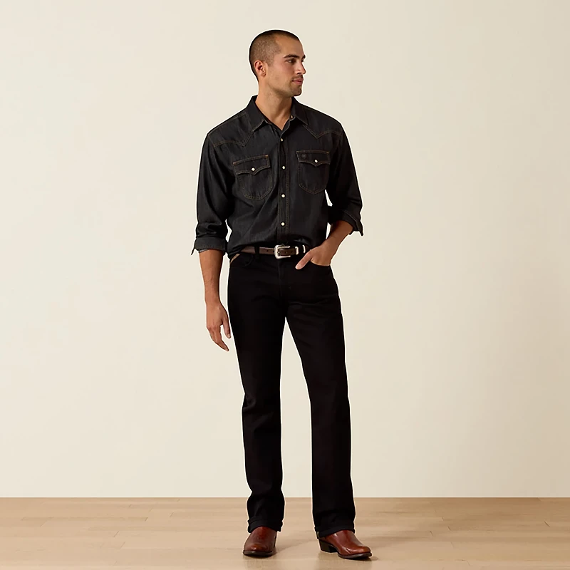 Ariat Men's Retro Halford Fitted Long Sleeve Snap Shirt