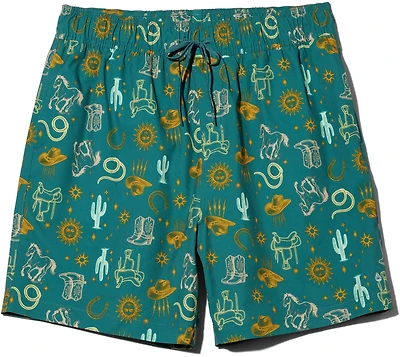 O'Rageous Men's Western Printed Volley Swim Shorts 6 in.