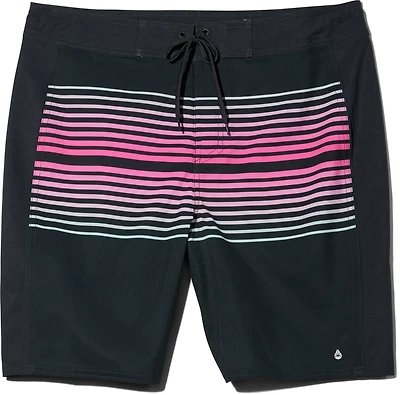 O'Rageous Men's Side Panel Retro Stripe Printed True Boardshorts 8 in.