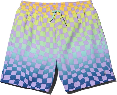 O'Rageous Boys' Race Printed Volley Lined Swim Shorts