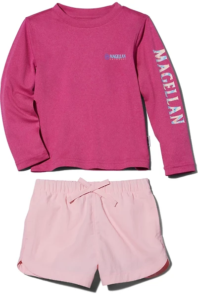 Magellan Outdoors Toddler Girls' Caddo Lake T-shirt and Short Set