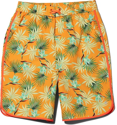 O'Rageous Boys' Scallop Hem Printed E Block Boardshorts