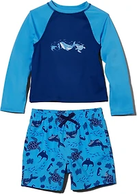 O'Rageous Toddler Boys' Shark Rashguard Set