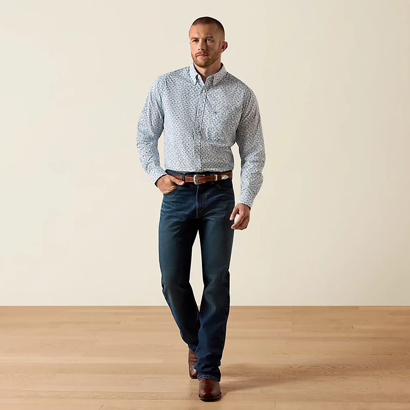 Ariat Men's Retro Hesperus Fitted Long Sleeve Snap Shirt