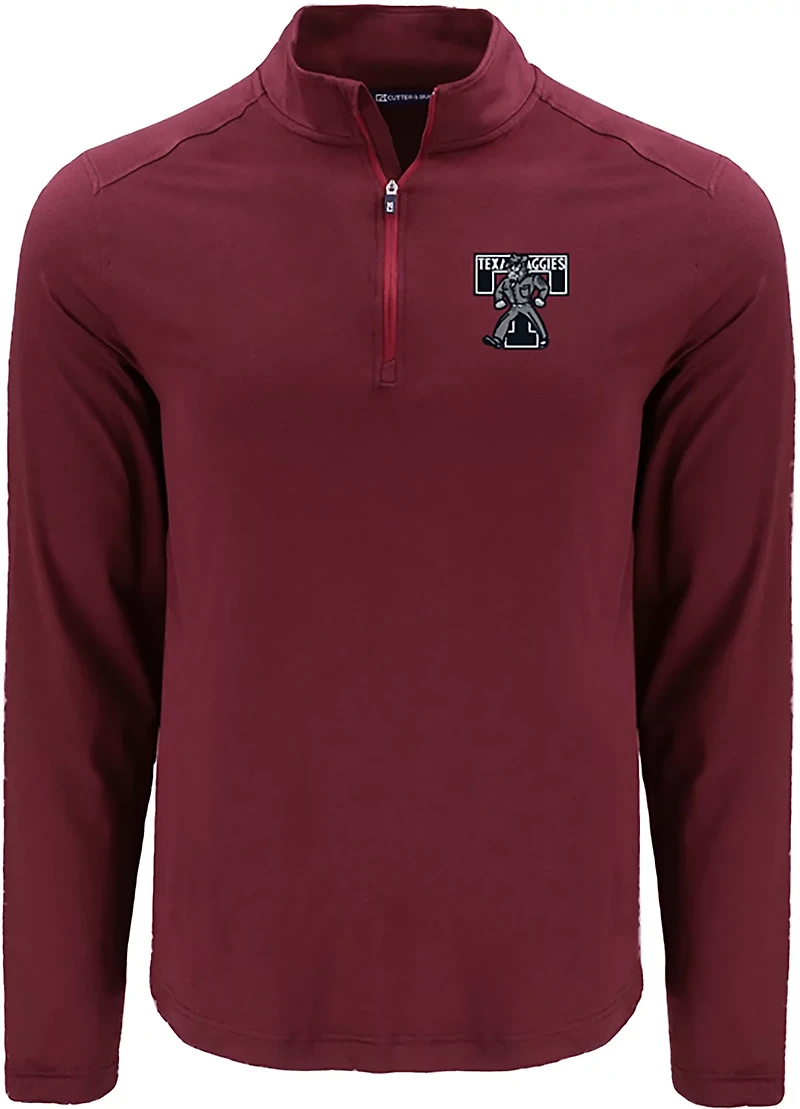 Cutter & Buck Men's Texas A&M Aggies Mascot Retro Epic Comfort 1/4-Zip Pullover