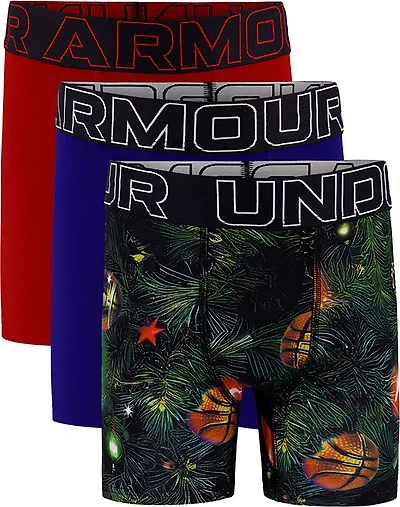 Under Armour Boys' Performance Tech Boxer Briefs 3-Pack