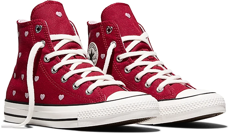 Converse Kids' Chuck Taylor All Star Embroidered Hearts Shoes