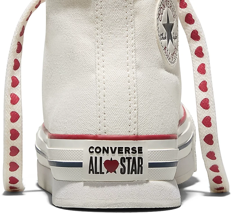 Converse Kids' Chuck Taylor All Star EVA Lift Hearts Shoes
