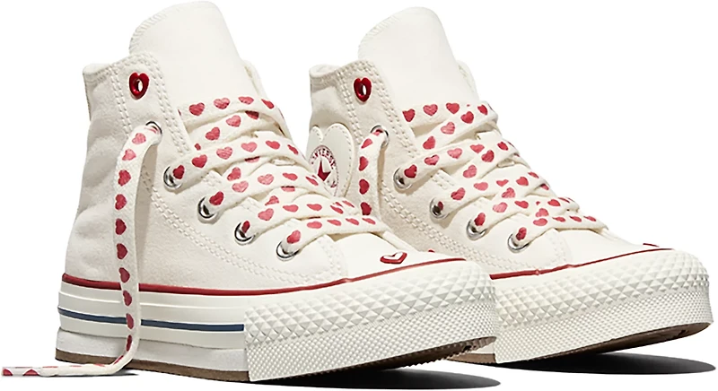 Converse Kids Pre School Chuck Taylor All Star EVA Lift Hearts Shoes