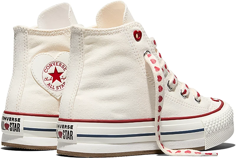 Converse Kids Pre School Chuck Taylor All Star EVA Lift Hearts Shoes