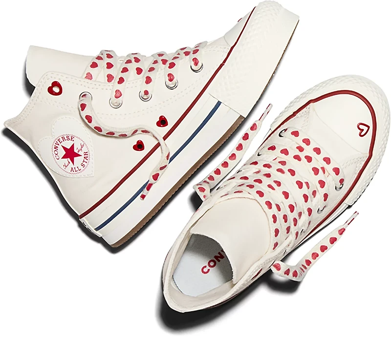 Converse Kids Pre School Chuck Taylor All Star EVA Lift Hearts Shoes