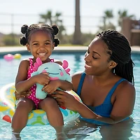 Aqua Leisure SwimBuddy Inflatable Plush Axolotl