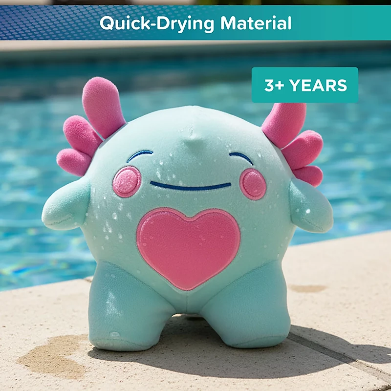 Aqua Leisure SwimBuddy Inflatable Plush Axolotl
