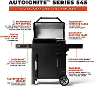 Masterbuilt AutoIgnite Series 545 Digital Charcoal Grill and Smoker