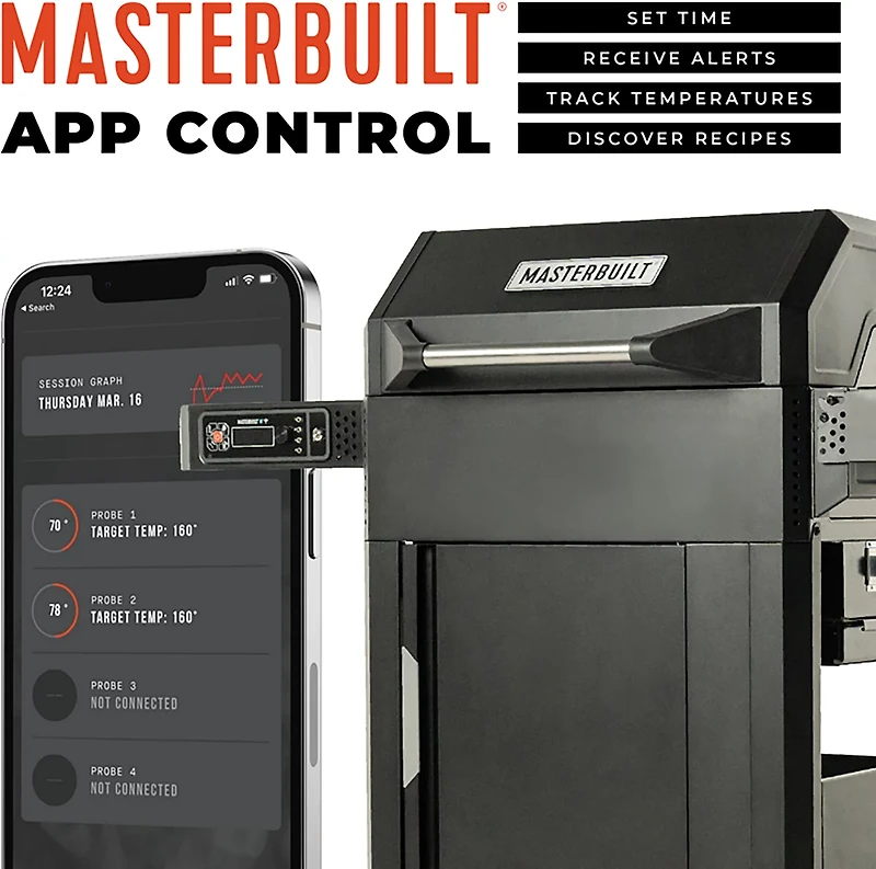 Masterbuilt AutoIgnite Series 545 Digital Charcoal Grill and Smoker