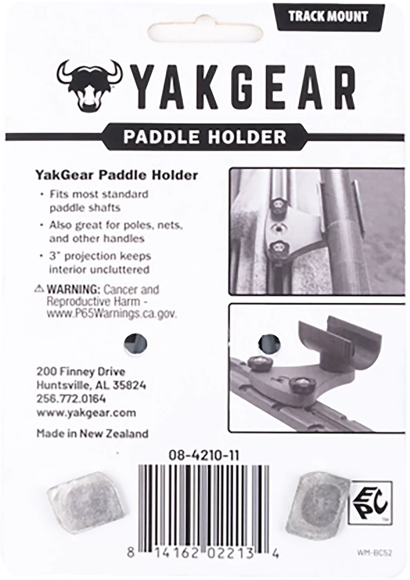 Yak-Gear Track Mount Paddle Clip