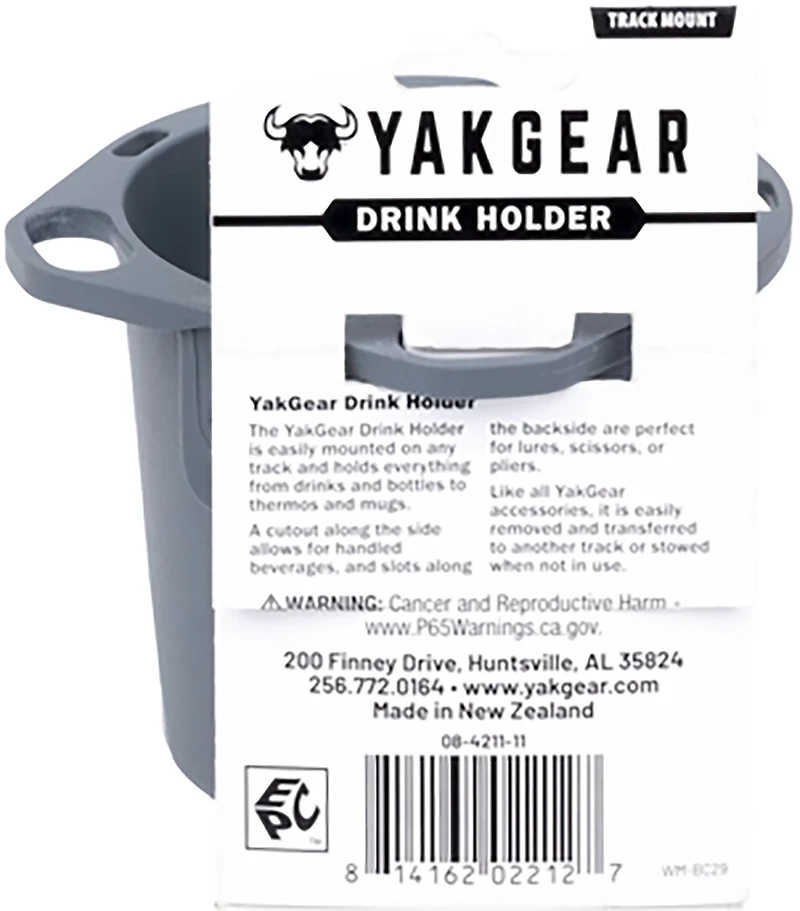 Yak-Gear Drink Holder Track Mount