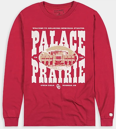 Homefield Men's Oklahoma Sooners Palace on the Prairie Long Sleeve T-shirt