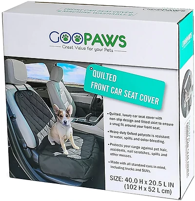 Jespet & Goopaws 40 Quilted Pet Front Car Seat Cover
